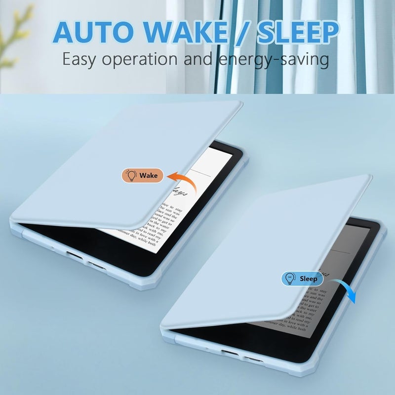 FUWANG Case for Kindle 6 inch 2024 and 2022 Releases Only (11 Generation) - Ultra Slim Lightweight Premium PU Leather Folio Cover with Auto Wake/Sleep Fits Kindle 6'' 11th Generation 2024/2022 - Image 5